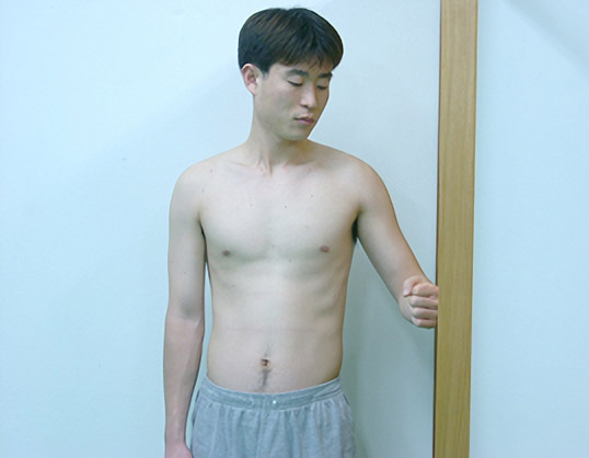 견관절 외회전의 등척성 운동