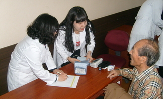 2011년 튤립축제 기초건강증진교실 - 남간대봉사활동